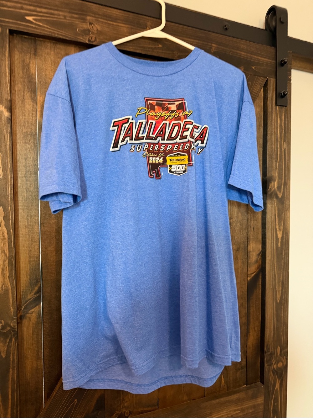 Nascar Blue Logo Crewneck Tee